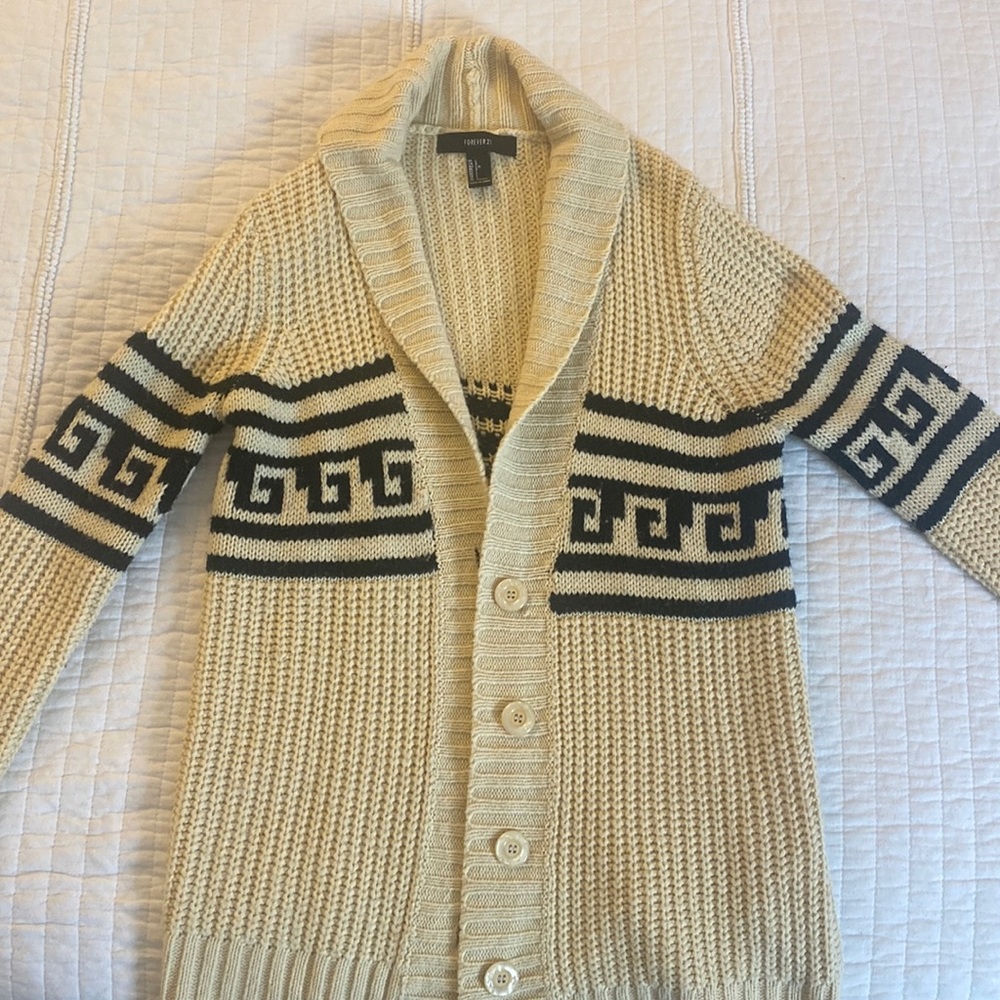 Tan / Black Sweater